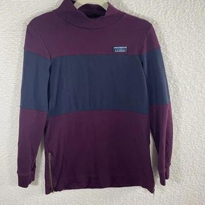 Camisa estilo rugby LL Bean para mujer con cremallera lateral de 1/4 talla XS Foto 1 de 4