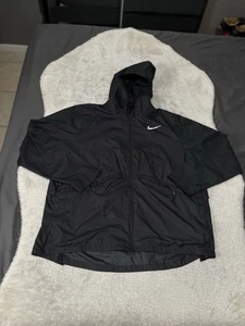 Nike AO8673 010 Repel Black Running Windbreaker Jacket Womens Plus Size 1X - Picture 1 of 8