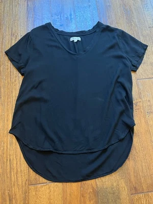 Женская футболка ткань и камень размер L черная Anthropologie  - Изображение 1 из 4