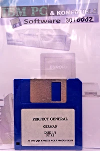 IBM PC -- PERFECT GENERAL (QQP WHITE WOLF PRODUCTIONS - DISK) - Picture 1 of 2