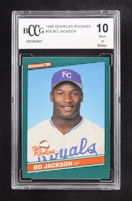Bo Jackson 1986 Donruss The Rookies #38 RC (BCCG 10) - Image 1 of 2