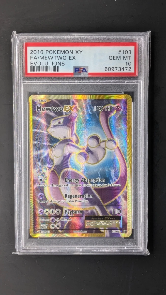 ミュウツーex　エボリューション　英語版　PSA9 PSA 9 Mint Mewtwo EX 050/087 CP6 20th Anniversary 1st ED 2016