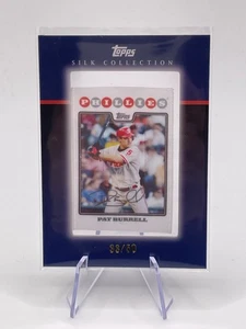 2008 Topps Silk Collection Pat Burrell /50 | Rare Numbered Card - Picture 1 of 3