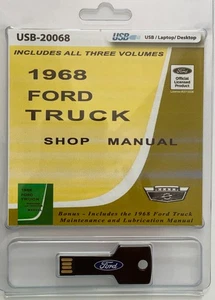 1968 Ford Truck F100 F250 F350 P350 B600 Bus Shop Service Repair Manual USB - Picture 1 of 8