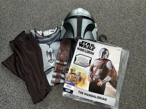 The Mandalorian Costume for Adults S/M Mask Cape Costume Top Set Jazwares - Picture 1 of 5