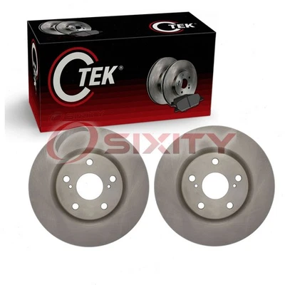 2 pc Centric Front Disc Brake Rotors for 2017-2018 Toyota Corolla iM Braking bu - Image 1 of 4