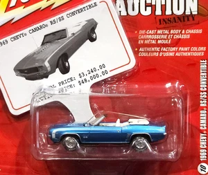 Johnny Lightning 69 1969 Chevy Camaro RS/SS Convertible Auction Insanity Car RRs - Picture 1 of 2