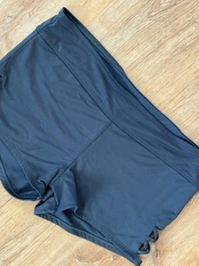 Kona Sol Gray Boy Short Swim Shorts Size Large Side Crisscross Charcoal Bottom - Picture 1 of 8