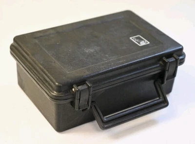 鹈鹕盒黑色硬质保护壳带泡沫鹈鹕标志 5 x 8 英寸复古水密 — 第 1/4 张图片