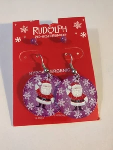 Rudolph The Red Nosed Reindeer Earrings - Picture 1 of 2