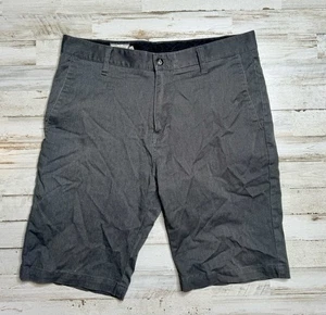 Volcom Shorts Men's Size 32 Gray Flat Front Cotton Blend - Picture 1 of 9