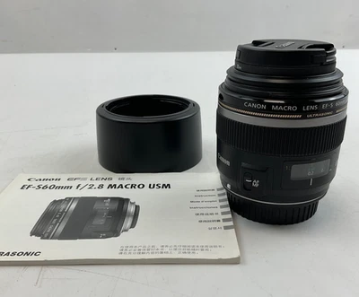 Canon EF-S 60mm f/2.8 Macro USM Lens Ultrasonic Focus Type - Image 1 of 4