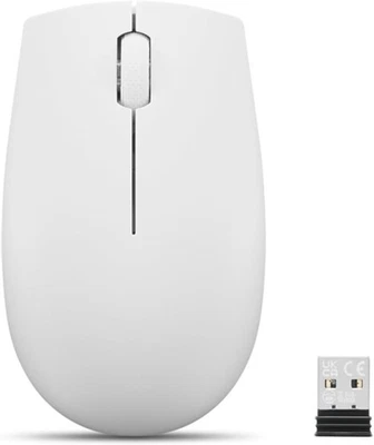 Lenovo 300 Wireless Compact Mouse Cloud Grey Inc Battery - Image 1 of 4