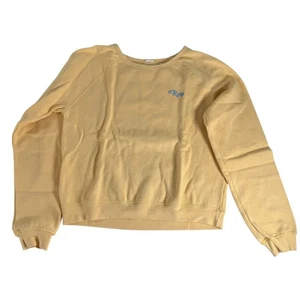 Roxy Womens Yellow California Graphic Sweatshirt Raglan Long Sleeve Size M - Picture 1 of 7