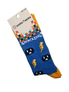 Socks N Socks Electrician Electricity Novelty Socks Sz Large New w/ Tags Men's  - Bild 1 von 2