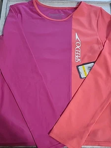 Speedo Kids Rose Violet Long Sleeve Swim Top size m/m UPF 50 NWT - Picture 1 of 11