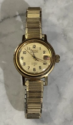 Reloj Vintage SEIKO 2205-0599 Damas Automático 17 Joyas HI-BEAT 24mm Tono Dorado Foto 1 de 4