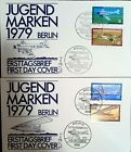GERMANY 1979  Youth Hostel - Aviation 2 FDC Berlin Special Cancel  