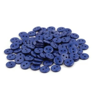 100 x Tiny Small Dark Blue Buttons 9mm - Great for Handmade Cards FREE P&P - Picture 1 of 2