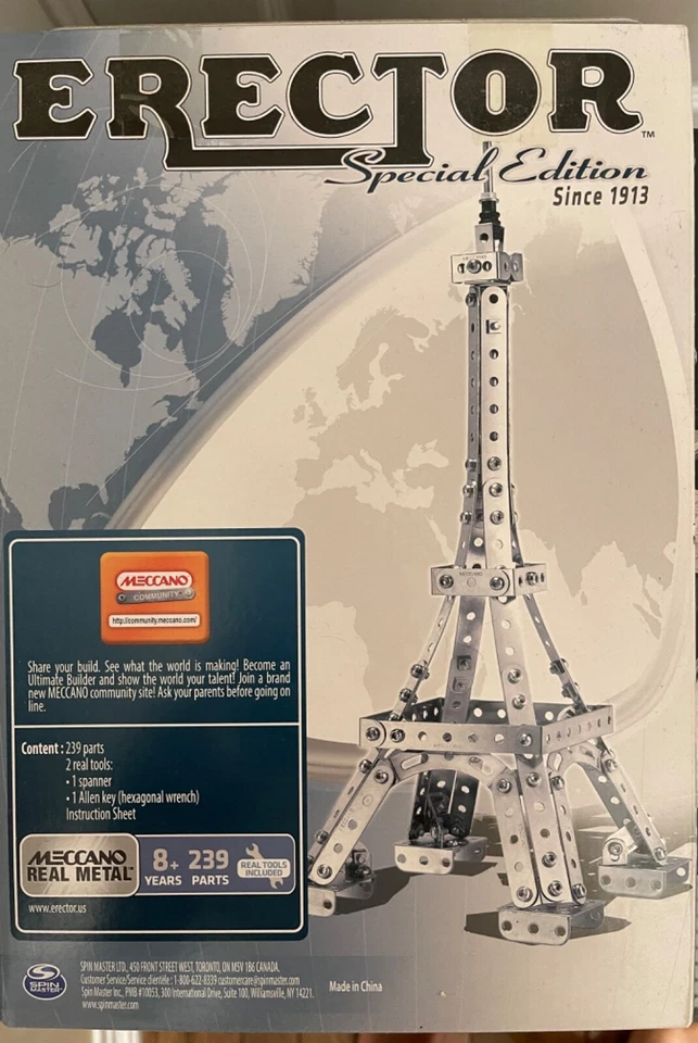Erector Edición Especial, La Torre Eiffel, 239 piezas *NUEVO* Foto 1 de 1