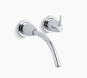 NUEVO Grifo de montaje en pared Kohler Falling Water - Caño de 8,25" - Cromo pulido - Imagen 1 de 7