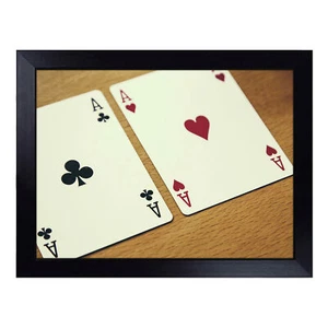 Texas Holdem Spielkarten Schoß Tablett gepolsterter Sitzsack gepolstert TV Abendessen Schreibtisch - Bild 1 von 4