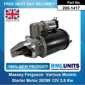 Anlassermotor für Massey Ferguson Traktor 27533D 27533E 27533F 27533H - Bild 1 von 5