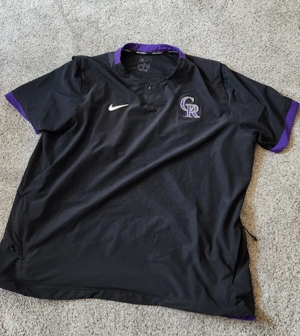 Nike MLB Colorado Rockies Nike On-Field Road Hot Jacket Men's Sz XL batting Cover