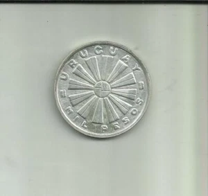 URUGUAY 1000 PESOS 1969 FAO. SILVER COIN. 8RW 21SET - Picture 1 of 1