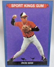 Sport Kings Volume 4 Cal Ripken Jr Iron Man Dark Blue Border Nickname Card SP