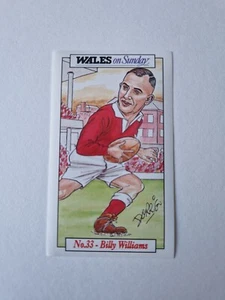 BILLY WILLIAMS Wales on Sunday Welsh Lions Great sticker - Picture 1 of 1