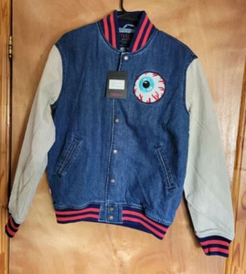 VINTAGE VARSITY KEEP WATCH  MISHKA JACKET +1 FREE BRAND NEW MITCHELL&NESS BEANIE - Picture 1 of 7