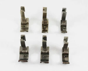 6 PCS PIPING FEET FOOT SET 1/8" 3/16" 1/4" for INDUSTRIAL SEWING MACHINE JUKI - Picture 1 of 2