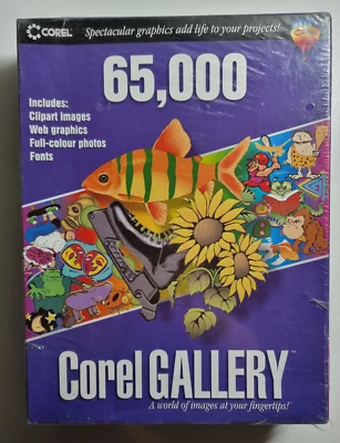 Corel Gallery 65000 ClipArt Windows 3.1 95 486er - Bild 1 von 4