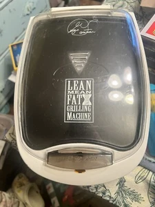 Vintage George Foreman Lean Mean Fat Grilling Machine with Bun Warmer - Picture 1 of 3