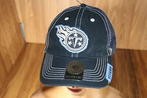 TN Titans 47 Brand Snapback Cap trucker Hat RARE Stitching White Blue NWT ! - Picture 1 of 10