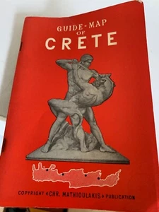 Vintage guide-map guidebook of Crete 1969 athens - Picture 1 of 3