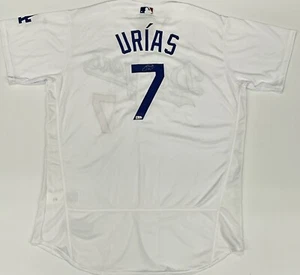 JULIO URIAS DODGERS 2020 WORLD SERIES CHAMPION SIGNED NIKE JERSEY MLB VS762047 - Picture 1 of 4