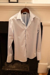 Proper Cloth light blue french cuff spread collar dress shirt - Picture 1 of 16
