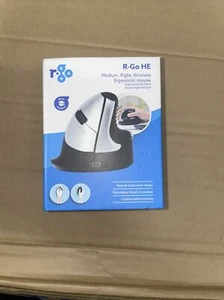 R-GO HE Ergonomic Mouse Wireless Medium Right Hand RGOHEWL - Picture 1 of 3