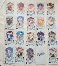 1988 LA Dodgers Record Breakers 20 Cards Sheets Featuring Smokey Bear