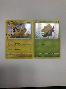 Pikachu 25 Aniversario SWSH039 Promo Pokémon General Mills y Gosifleur Holo - Imagen 1 de 11