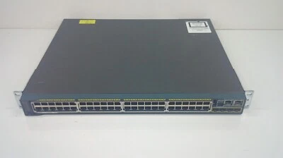 Cisco PoE+ 48-port Gigabit Switch 4x SFP 2-port STACK Catalyst WS-C2960S-48FPS-L - Image 1 of 4