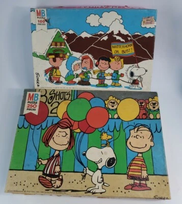 Rompecabezas Peanuts Snoopy vintage años 70 Milton Bradley Foto 1 de 4