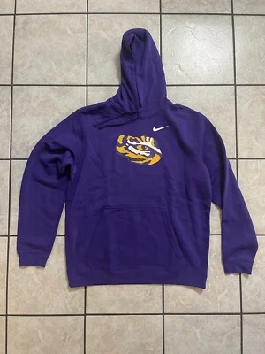 LSU Tigers Nike Club polar sudadera con capucha púrpura para hombre XL CK2621-547 Foto 1 de 4