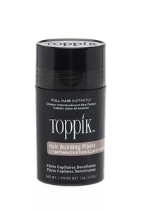 TOPPIK Hair Building Fibers Light Brown Haarfasern Haarausfall Auffüller 12g Neu - Bild 1 von 1