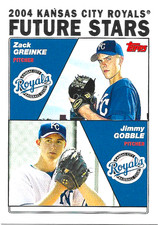 2004 Topps Baseball #330 Zack Greinke / Jimmy Gobble Kansas City Royals Rookie