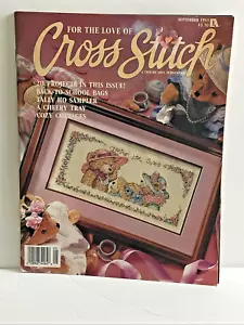 1993 Sep For the Love of Cross Stitch revista 20 proyectos: espalda 2 bolsas escolares - Imagen 1 de 7