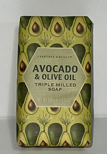 Crabtree Evelyn Avocado & Olive Oil Triple  Milled Soap  NIB  5.6oz