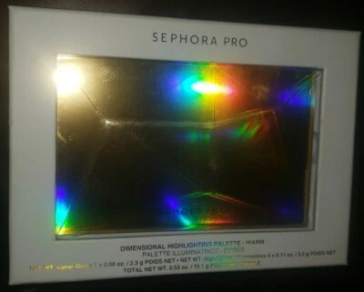 Sephora Pro Dimensional Highlighting Palette - Warm - Full Size .53 OZ. NIB - Image 1 of 4